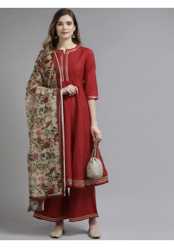 Red Pant Suit Readymade